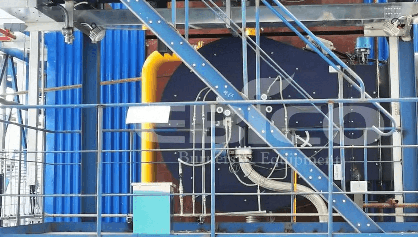 欧保为东莞德永佳纺织配套130吨/时燃气锅炉配套低氮燃烧器项目